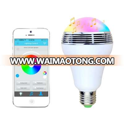 6W lamp + 3W speaker disco light bluetooth speaker bulb